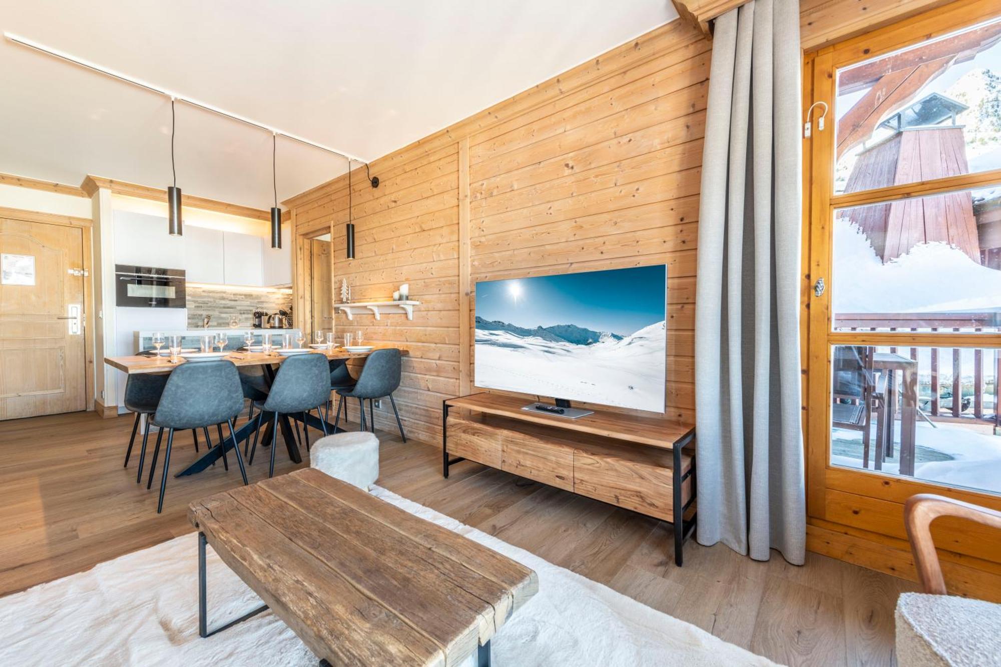 Appt Renove, 6 Personnes Arc 1950 Vue Exceptionnelle Montblanc, Sauna, Hammam, Piscine Int Et Ext Les Arcs  Dış mekan fotoğraf